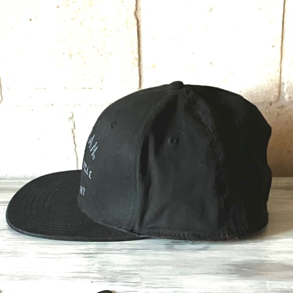 Indian Motorcycle Black on Black Embroidered Hat Ball Cap - Picture 3 of 9